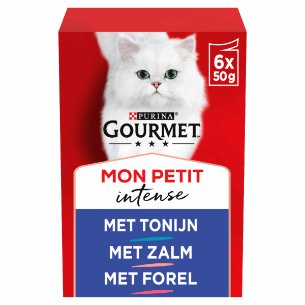 Gourmet Mon Petit Intense kattenvoer vis - PLUS