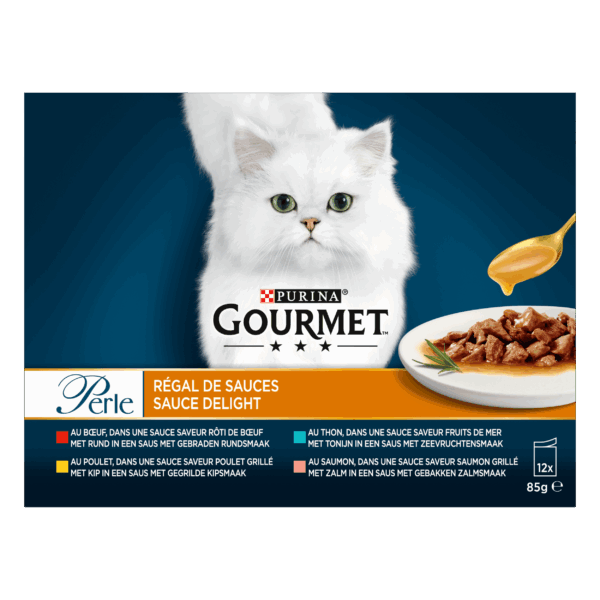 Gourmet Perle Sauce Delight kattenvoer in saus - PLUS