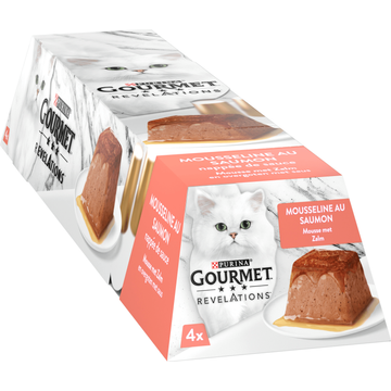 Gourmet Revelations Mousse Kattenvoer nat met Zalm - JUMBO