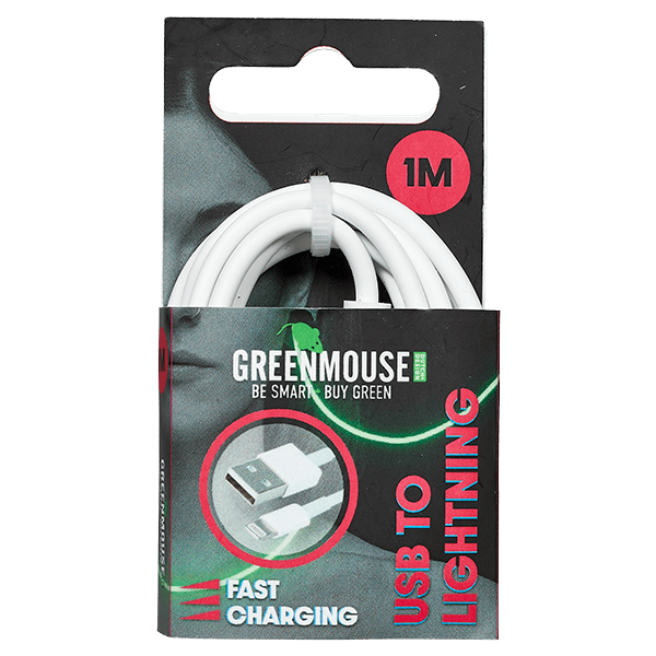 GreenMouse Lightning data cable 1meter - PLUS