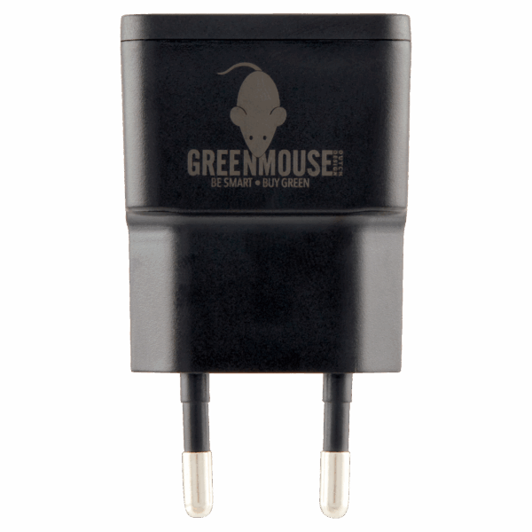 GreenMouse USB charger 1A black - PLUS