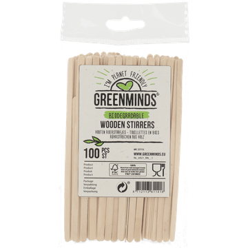 Greenminds Roerstaafjes Hout - JUMBO