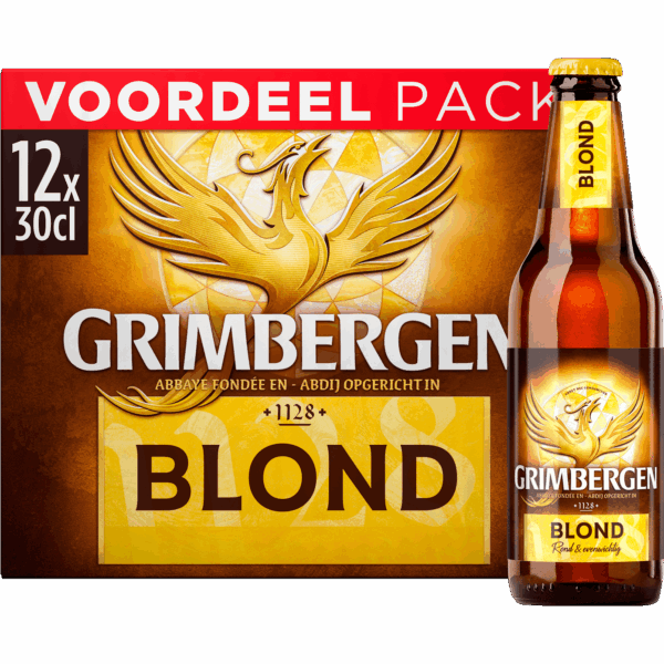 Grimbergen Blond Speciaalbier 12 x 30cl doos - PLUS