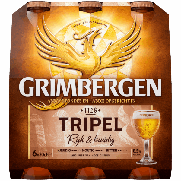 Grimbergen Tripel abdijbier fles - PLUS