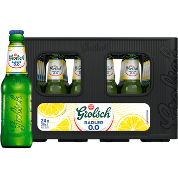 Grolsch - Citroen Radler - 0.0% Alcoholvrij - Krat - 24 x 300ML - JUMBO