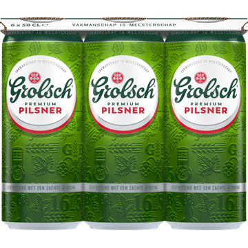 Grolsch - Premium Pilsner - Blik - 6 x 500ML - JUMBO