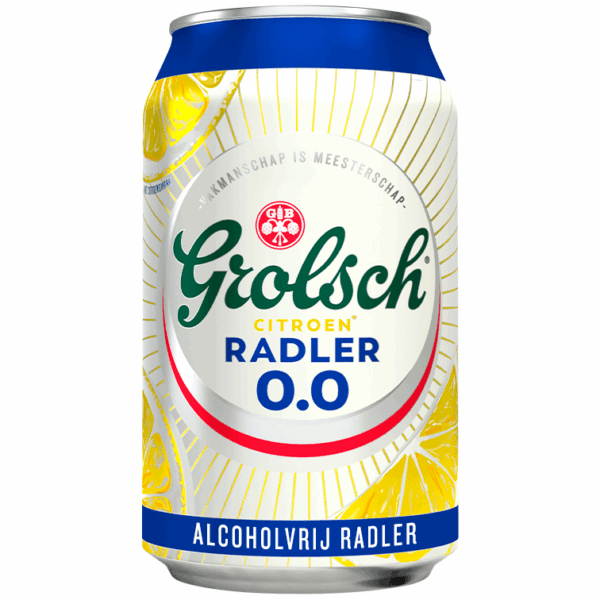 Grolsch Radler Citroen 0.0 Blik - PLUS