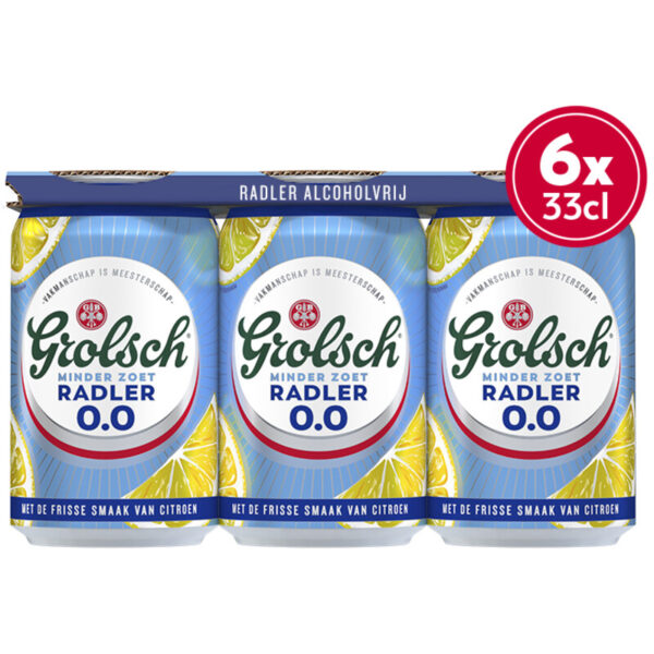 Grolsch Radler Citroen 0.0% Minder Zoet - 6-Pack - Albert Heijn