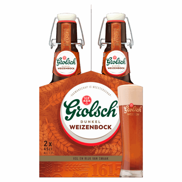 Grolsch Weizenbock beugelfles - PLUS