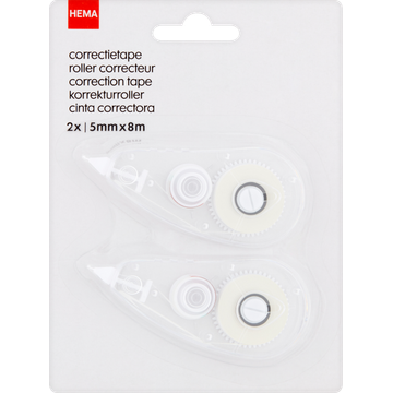 HEMA Correctietape 5 mm x 8 m 2 Stuks - JUMBO