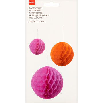HEMA Honeycombs 10-15-20cm 3 Stuks - JUMBO
