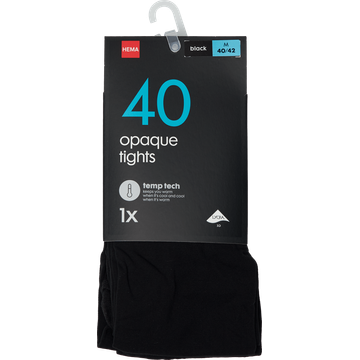 HEMA Panty Temperatuurregulerend 40 Denier Zwart Maat M 40/42 - JUMBO