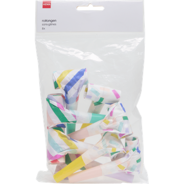 HEMA Roltongen Confetti 8 Stuks - JUMBO