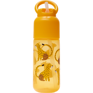 HEMA Waterfles 300ml met Rietje Geel - JUMBO