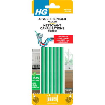 HG Afvoerreiniger 6 Stuks - JUMBO