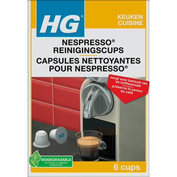 HG Nespresso Reinigingscups 6 Stuks - JUMBO