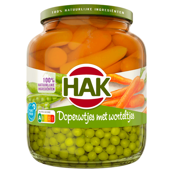 Hak Doperwtjes met worteltjes - Dirk