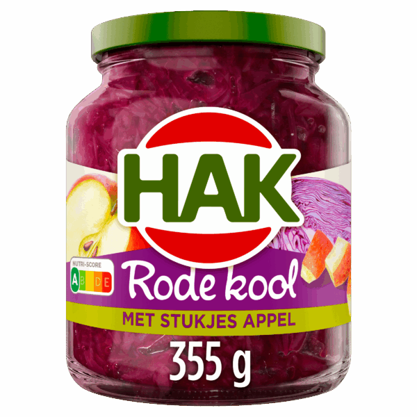 Hak Rode kool met stukjes appel - PLUS