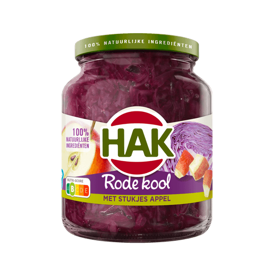 Hak Rode kool met stukjes appel - Dirk