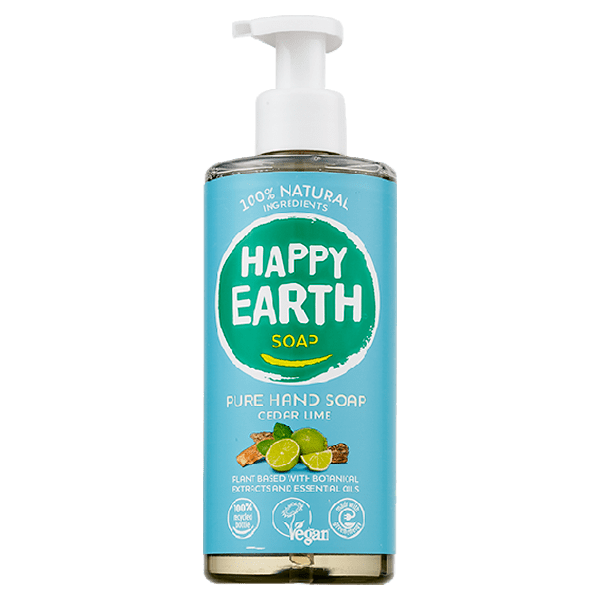 Happy Earth 100% Natuurlijke Handzeep Cedar Lime - PLUS