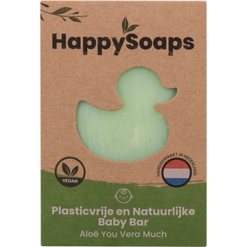 HappySoaps Baby Shampoo en Body Wash Bar - Aloë You Vera Much - JUMBO