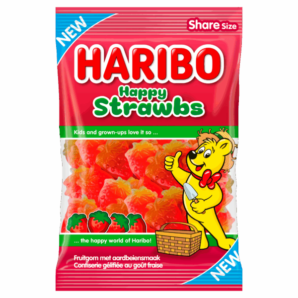 Haribo Happy Strawbs - PLUS