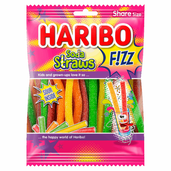 Haribo Soda Straws Fizz - PLUS