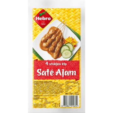 Hebro Kipsaté Ajam 4 stokjes - JUMBO