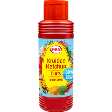 Hela Kruiden Ketchup Curry 30% minder suiker - JUMBO