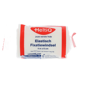 HeltiQ Elastisch Fixatiewindsel 4 m x 6 cm - JUMBO