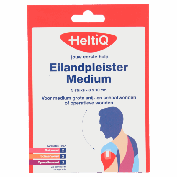 Heltiq Eiland pleister 8 x 10 cm - PLUS