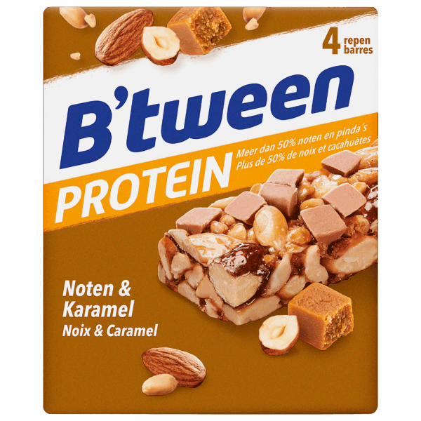 Hero B'tween Proteinreep Noten Karamel - PLUS