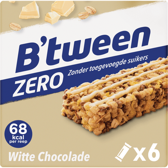 Hero B'tween zero witte chocolade 6 stuks - Dirk