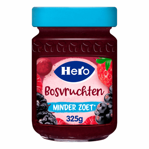 Hero Jam minder zoet bosvruchten - PLUS