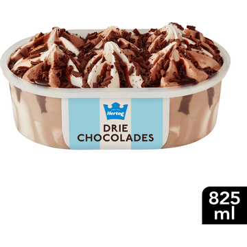 Hertog IJs IJssalon Drie Chocolades - JUMBO