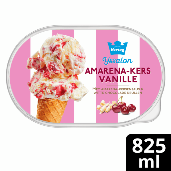 Hertog IJssalon Amarena-Kers Vanille - PLUS