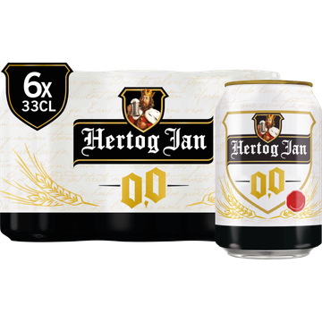 Hertog Jan - 0.0% Alcoholvrij - Blik - 6 x 330ML - JUMBO