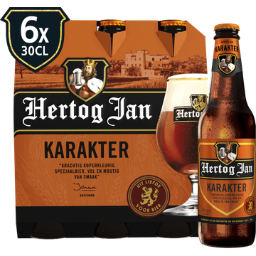 Hertog Jan - Karakter - Fles - 6 x 300ML - JUMBO