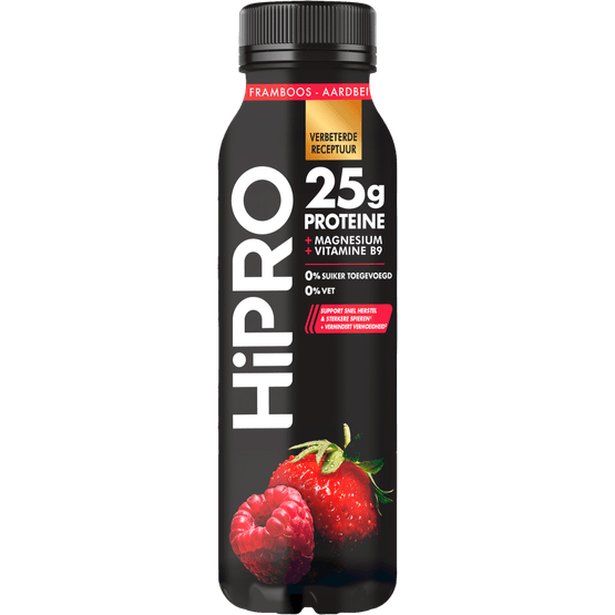 HiPRO Protein Drink Framboos Aardbei - Dirk