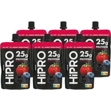 HiPRO Protein Kwark Bosvruchten 6 x 200 g - JUMBO