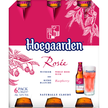 Hoegaarden - Rosée Belgisch Witbier - Fles - 6 x 300ML - JUMBO
