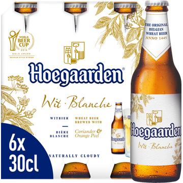 Hoegaarden - Wit Belgisch Witbier - Fles - 6 x 300ML - JUMBO