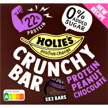 Holie's Crunchy Bar Protein Peanut Chocolate 3x40g - JUMBO