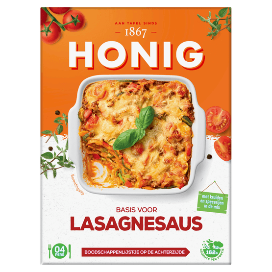 Honig Kruidenmix lasagnesaus - Dirk