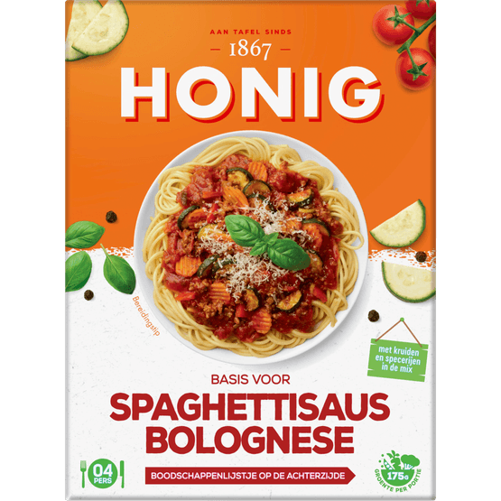 Honig Kruidenmix spaghettisaus bolognese - Dirk