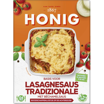 Honig Maaltijdmix voor Lasagnesaus Tradizionale - JUMBO