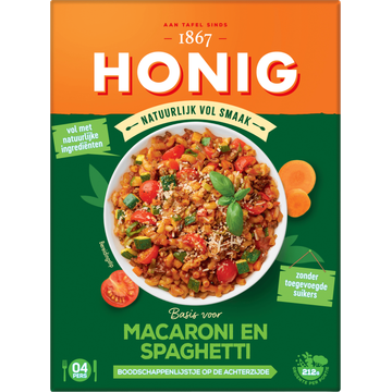 Honig Natuurlijk vol smaak Macaroni en Spaghetti - JUMBO