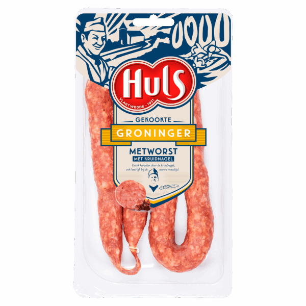 Huls Groninger metworst 2 stuks - PLUS