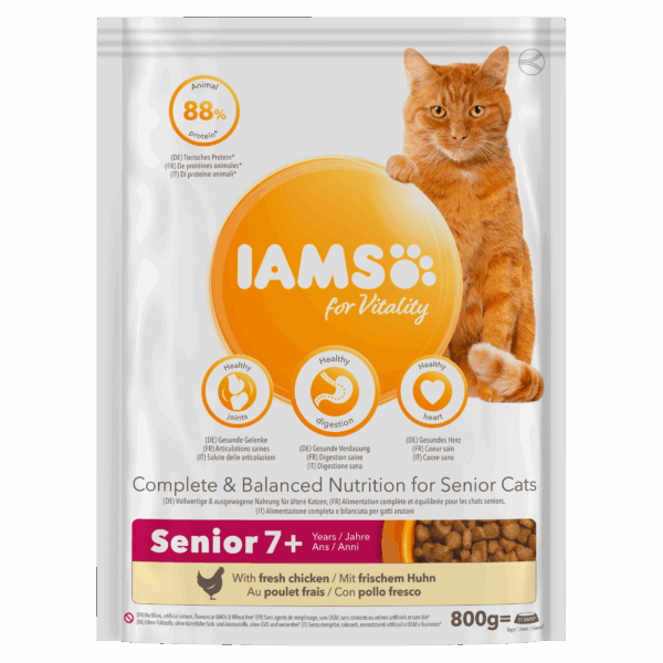 IAMS For Vitality Kat Senior Kip 7+ Jaar - PLUS