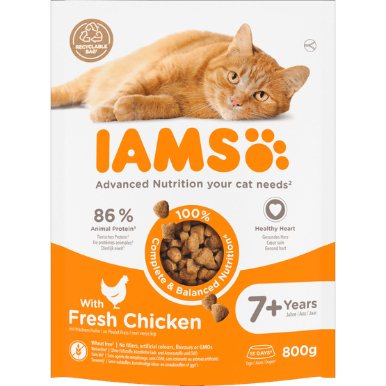 Iams Kattenvoer vitality senior met verse kip - Dirk